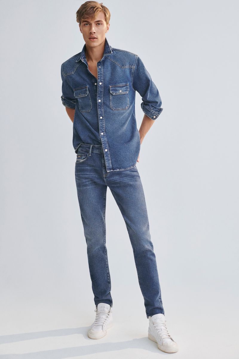 Doubling down on denim, Lucky Blue Smith fronts Mavi's fall-winter 2021 campaign.