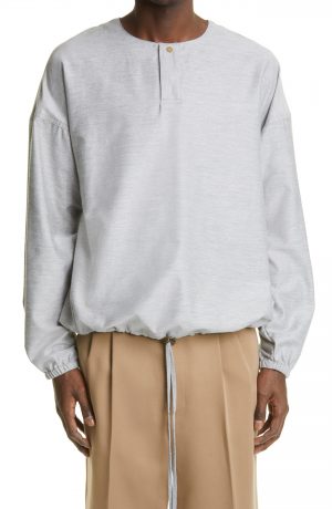 Men's Fear Of God Batting Practice Cotton Jacket, Size Medium - Grey (Nordstrom Exclusive) Men's Fear Of God Batting Practice Cotton Jacket, Size Medium - Grey (Nordstrom Exclusive)