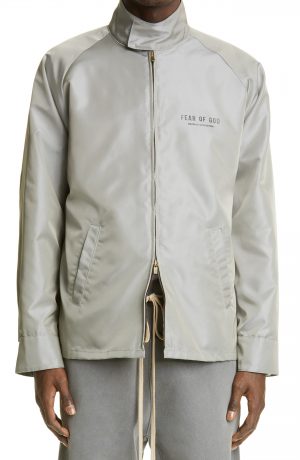 Men's Fear Of God Souvenir Logo Jacket, Size Small - Grey (Nordstrom Exclusive) Men's Fear Of God Souvenir Logo Jacket, Size Small - Grey (Nordstrom Exclusive)