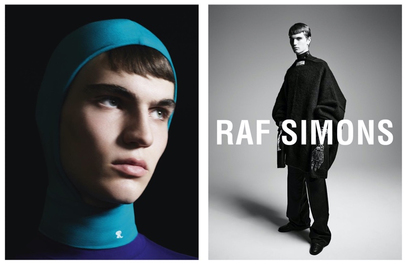 Lars Jammaers stars in Raf Simons' fall-winter 2021 campaign.