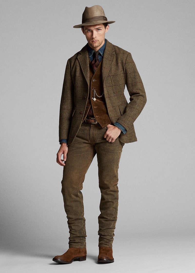 Ralph Lauren Double RL Fall 2021 Men's Western Style Tailoring