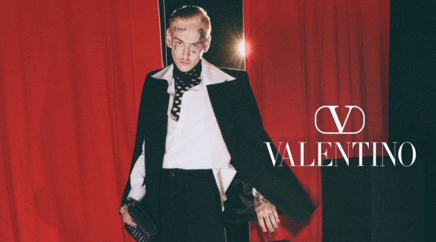 The Act: Teddy Corsica Fronts Valentino Fall '21 Campaign Teddy Corsica fronts Valentino's fall-winter 2021 men's campaign.