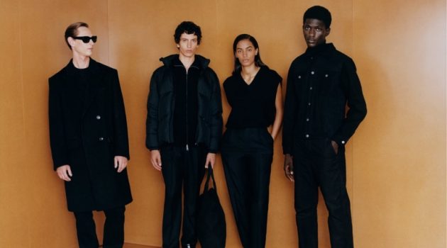 Zara Rounds Up Modern Essentials for Fall Origins Collection Models Rogier Bosschaart, Takfarines Bengana, Sacha Quenby, and Moustapha Sy model black looks from Zara's fall 2021 Origins collection.