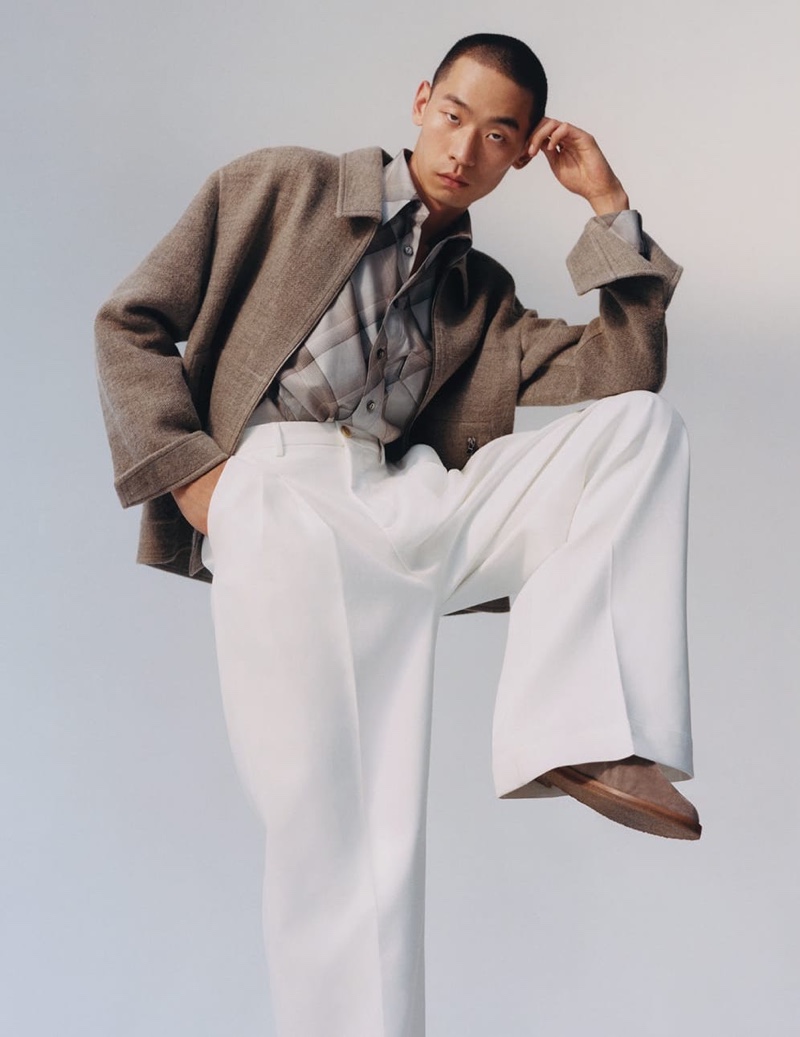 » Zhuo Strikes a Pose in 'New-season Style' for Matches Fashion Zhuo Chen 2021 MatchesFashion Editorial 006