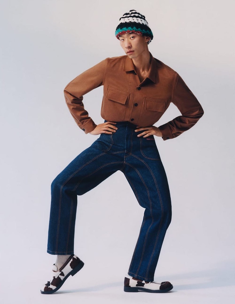 » Zhuo Strikes a Pose in 'New-season Style' for Matches Fashion Zhuo Chen 2021 MatchesFashion Editorial 011