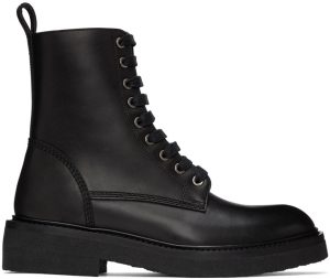 AMIRI Black Crepe Sole Combat Boots AMIRI Black Crepe Sole Combat Boots