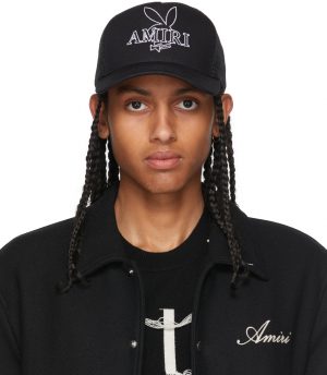 AMIRI Black Playboy Edition Bunny Trucker Cap AMIRI Black Playboy Edition Bunny Trucker Cap