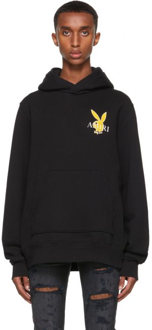 AMIRI Black Playboy Edition Cover Bunny Hoodie AMIRI Black Playboy Edition Cover Bunny Hoodie