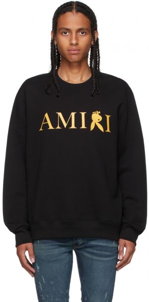 AMIRI Black & Gold Playboy Edition Reverse Bunny Sweatshirt AMIRI Black & Gold Playboy Edition Reverse Bunny Sweatshirt