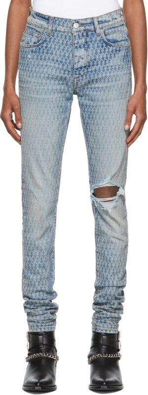 AMIRI Blue Playboy Edition Laser Jeans AMIRI Blue Playboy Edition Laser Jeans