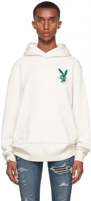AMIRI Off-White Playboy Edition Cover Bunny Hoodie AMIRI Off-White Playboy Edition Cover Bunny Hoodie