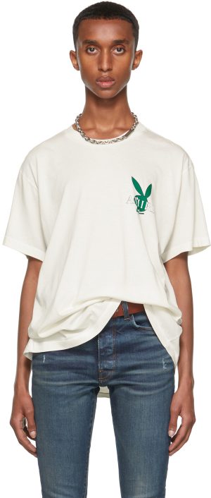 AMIRI Off-White Playboy Edition Cover Bunny T-Shirt AMIRI Off-White Playboy Edition Cover Bunny T-Shirt