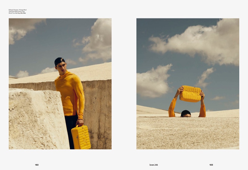 » Alessio Pozzi Dons Dior Men for ICON Cover Shoot Alessio Pozzi 2021 Icon 009