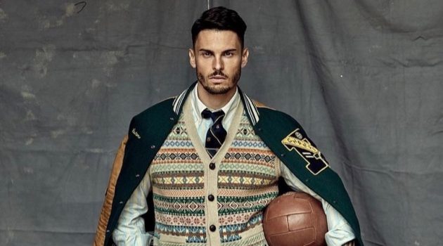 Baptiste Giabiconi Dons Preppy Looks for Risbel Baptiste Giabiconi Dons Preppy Looks for Risbel