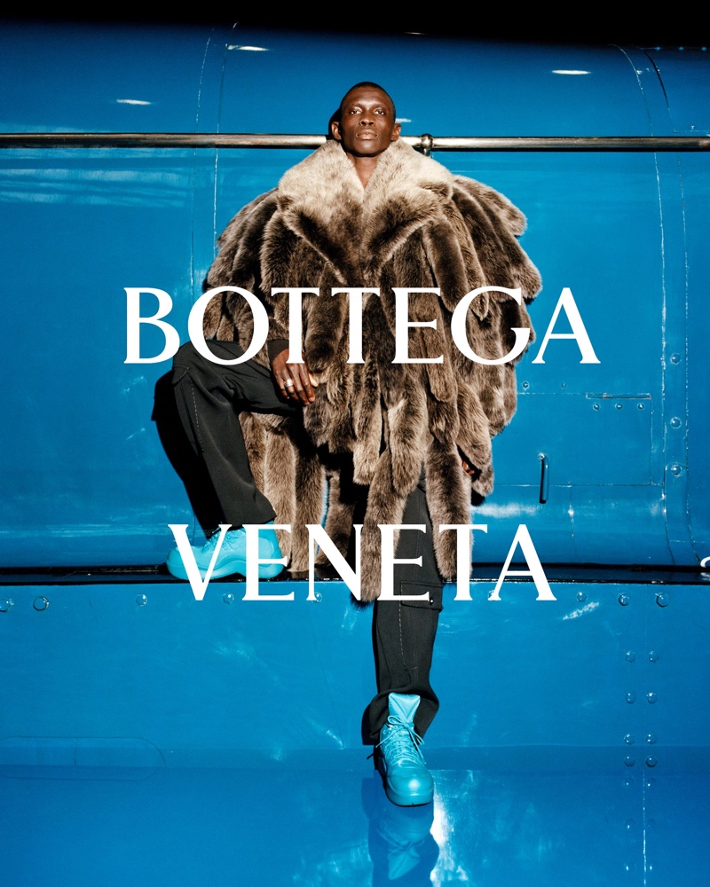 Fernando Cabral stars in Bottega Veneta's fall-winter 2021 campaign.