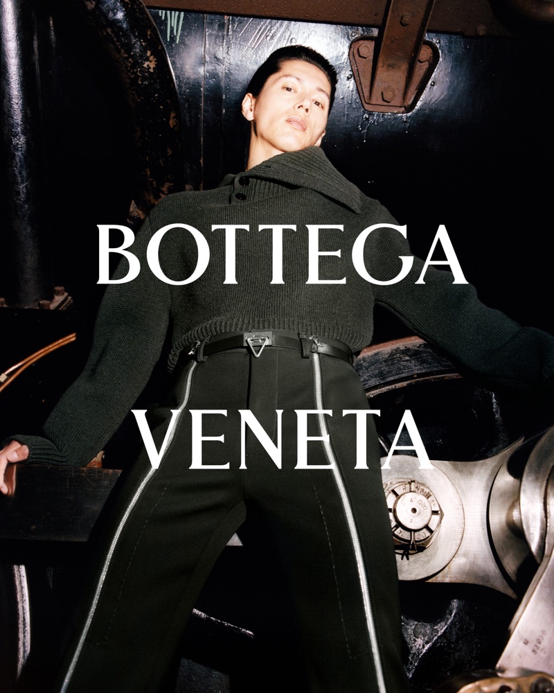 Tyrone Lebon photographs Takahiro Oda for Bottega Veneta's fall-winter 2021 campaign.