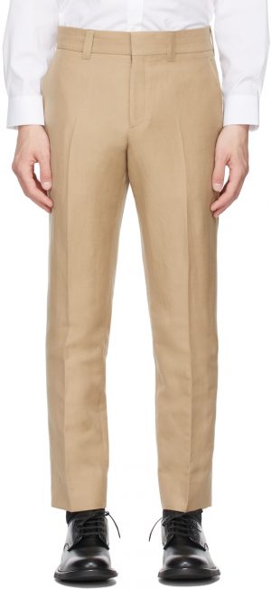 Burberry Beige Cropped Tailored Trousers Burberry Beige Cropped Tailored Trousers