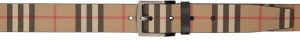 Burberry Beige E-Canvas Vintage Check Belt Burberry Beige E-Canvas Vintage Check Belt