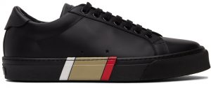 Burberry Black Bio-Based Stripe Sole Sneakers Burberry Black Bio-Based Stripe Sole Sneakers