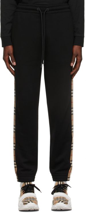 Burberry Black Checkford Lounge Pants Burberry Black Checkford Lounge Pants
