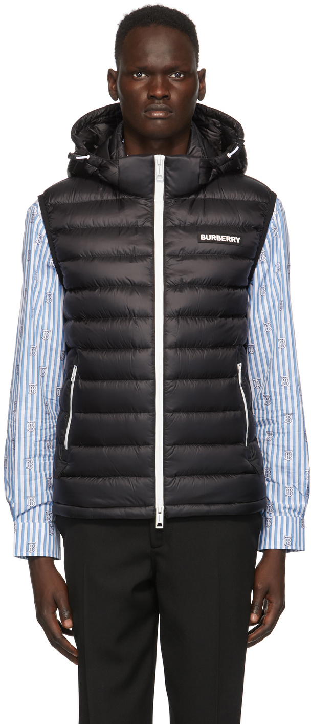 Burberry Black Down Bretton Vest | The Fashionisto