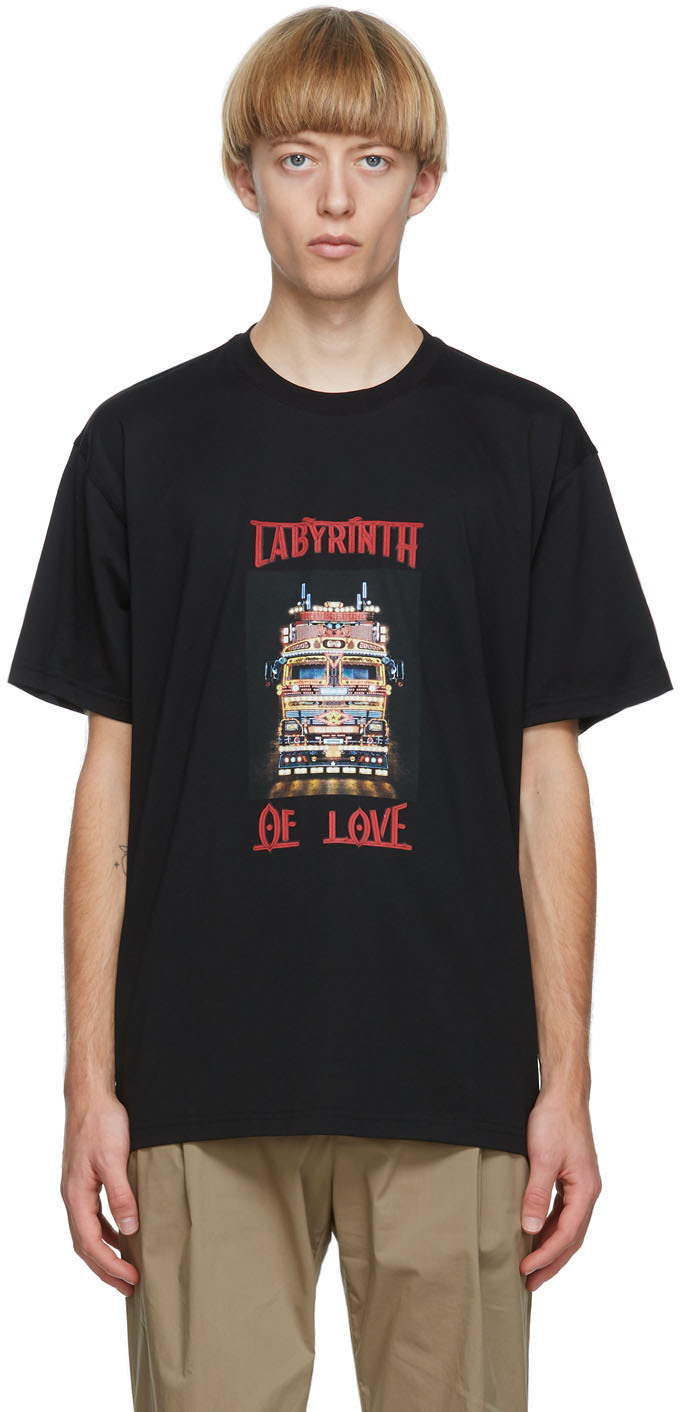 Burberry Black ‘Labyrinth Of Love’ T-Shirt | The Fashionisto