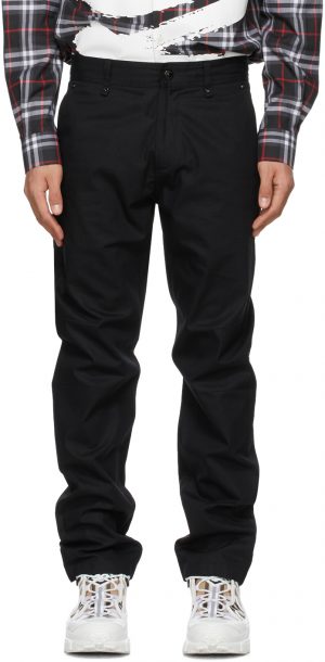 Burberry Black Ripstop Ezra Trousers Burberry Black Ripstop Ezra Trousers