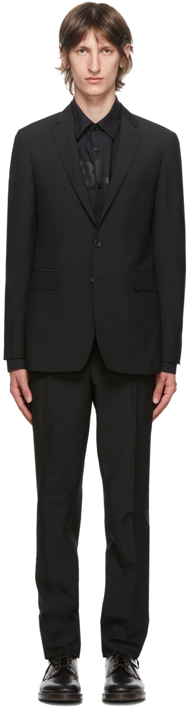 Burberry Black Wool Slim-Fit Suit | The Fashionisto