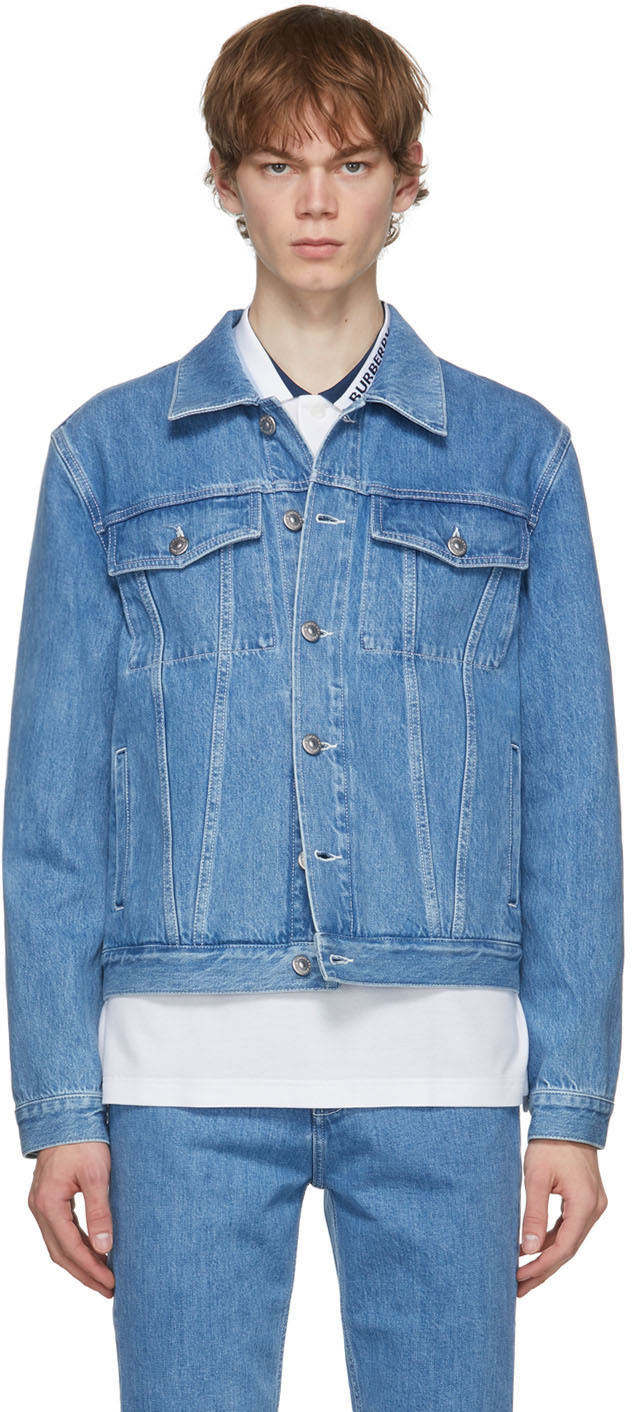 Burberry Blue Denim Satchwell Jacket | The Fashionisto