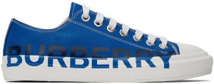 Burberry Blue Logo Print Sneakers Burberry Blue Logo Print Sneakers