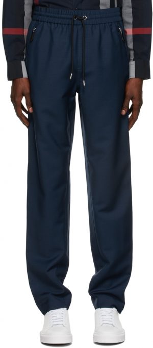 Burberry Blue Mohair Monogram Jogging Lounge Pants Burberry Blue Mohair Monogram Jogging Lounge Pants