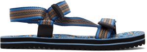 Burberry Blue Monogram Print Sandals Burberry Blue Monogram Print Sandals