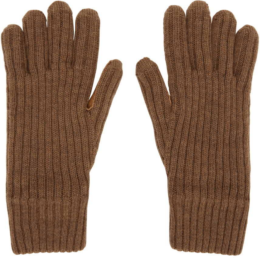 Burberry Brown Cashmere Lined Gloves The Fashionisto