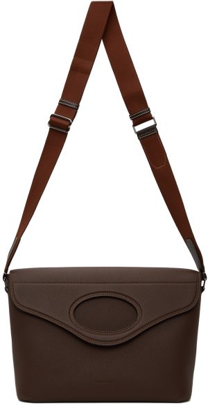 Burberry Brown Leather Pocket Messenger Bag Burberry Brown Leather Pocket Messenger Bag