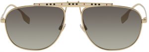 Burberry Gold Aviator Sunglasses Burberry Gold Aviator Sunglasses