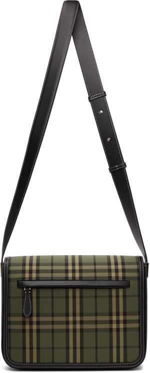 Burberry Green Check Small Olympia Messenger Bag Burberry Green Check Small Olympia Messenger Bag