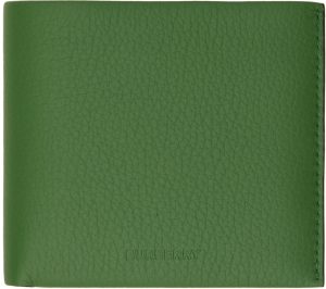 Burberry Green Leather Bifold Wallet Burberry Green Leather Bifold Wallet