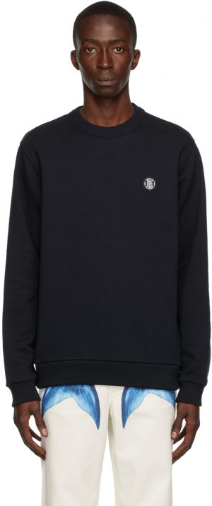 Burberry Navy Monogram Motif Appliquรฉ Sweatshirt Burberry Navy Monogram Motif Appliquรฉ Sweatshirt