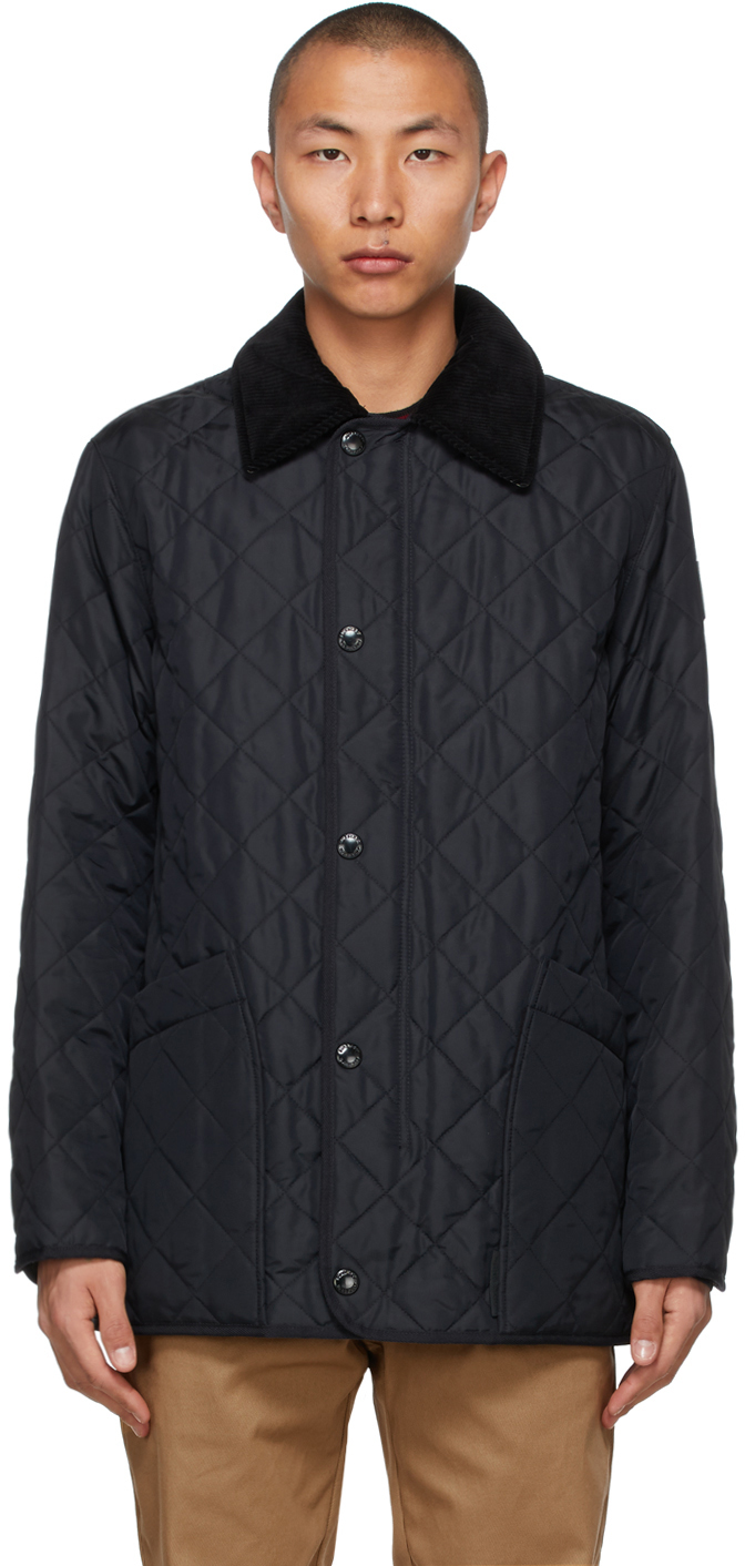 Burberry Navy Quilted Cotswold Jacket The Fashionisto