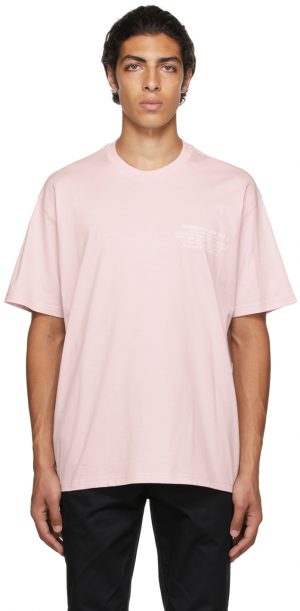 Burberry Pink Oversized Location Print T-Shirt Burberry Pink Oversized Location Print T-Shirt