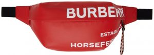 Burberry Red 'Horseferry' Sonny Bum Bag Burberry Red 'Horseferry' Sonny Bum Bag