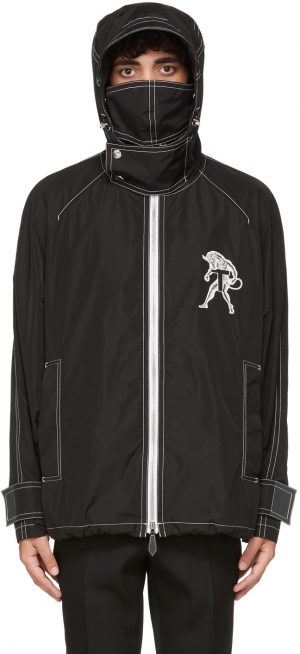 Burberry SSENSE Exclusive Black K-Way Edition Mythical Alphabet Unisex Jacket Burberry SSENSE Exclusive Black K-Way Edition Mythical Alphabet Unisex Jacket