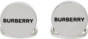 Burberry Silver Engraved CuffLinks Burberry Silver Engraved CuffLinks