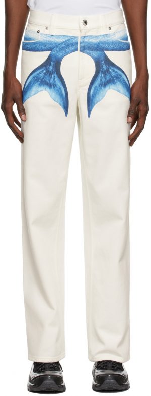 Burberry White Mermaid Tail Jeans Burberry White Mermaid Tail Jeans
