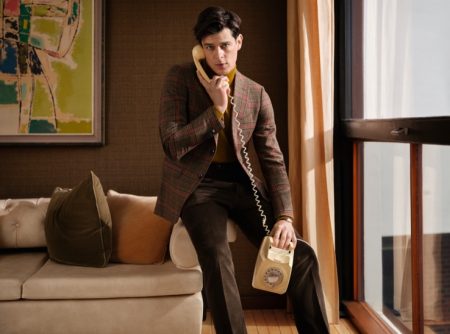 Lewis Jamison Models Smart Tailored Style for Daks Fall ’21 Campaign