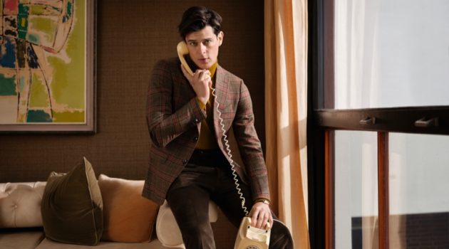 Lewis Jamison Models Smart Tailored Style for Daks Fall '21 Campaign Embracing shades of brown, Lewis Jamison fronts Daks' fall-winter 2021 campaign.