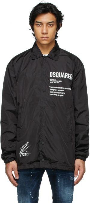 Dsquared2 Black Zlatan Ibrahimovic Edition Icon Poster Jacket Dsquared2 Black Zlatan Ibrahimovic Edition Icon Poster Jacket