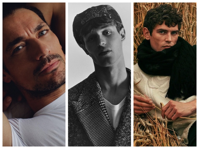 Week in Review: David Gandy for The Sunday Telegraph, Kit Butler for L'Officiel Hommes Ukraine, and Arthur Gosse for Madame Figaro.