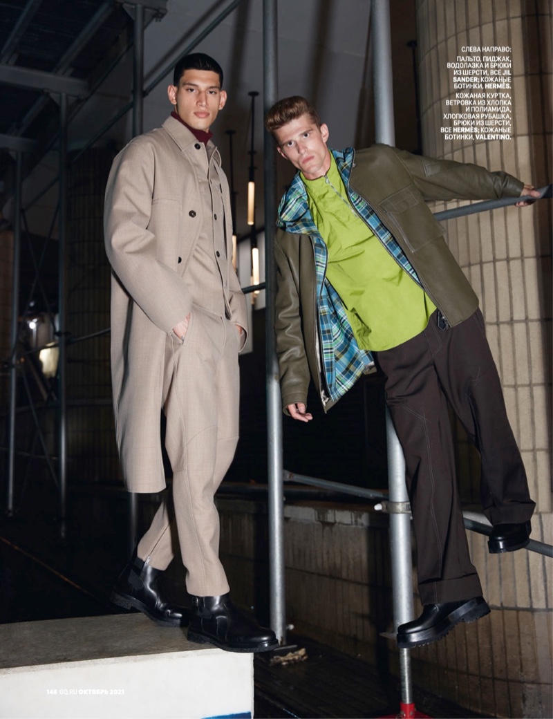» Alexis, Marwan & Matthew Make a Designer Statement for GQ Russia GQ Russia 2021 Fashion Editorial 011