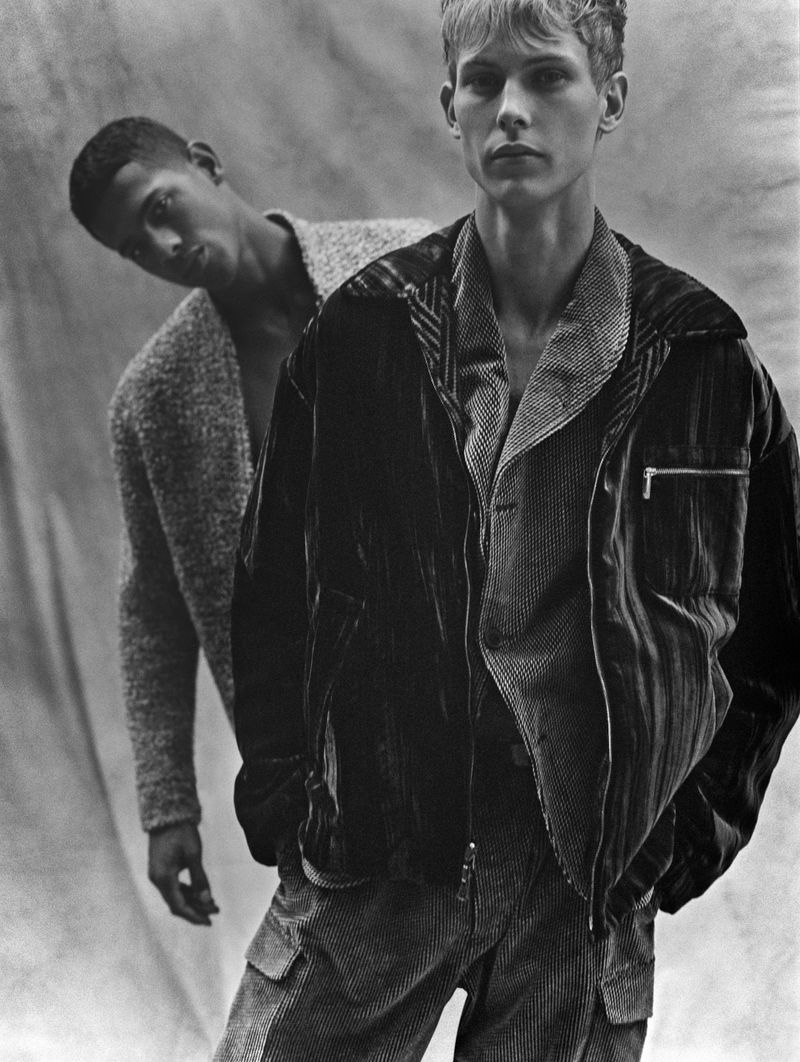 Oliver & Jonas Dress Up in Emporio Armani for ICON Italy